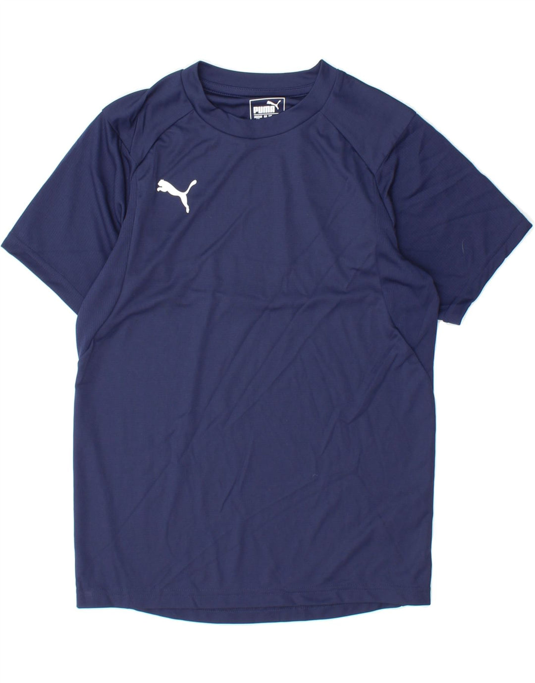 PUMA Boys T-Shirt Top 11-12 Years Navy Blue Polyester Vintage Puma and Second-Hand Puma from Messina Hembry 