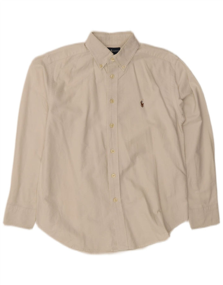 Camicia Ralph Lauren per ragazzi 9-10 anni in cotone bianco