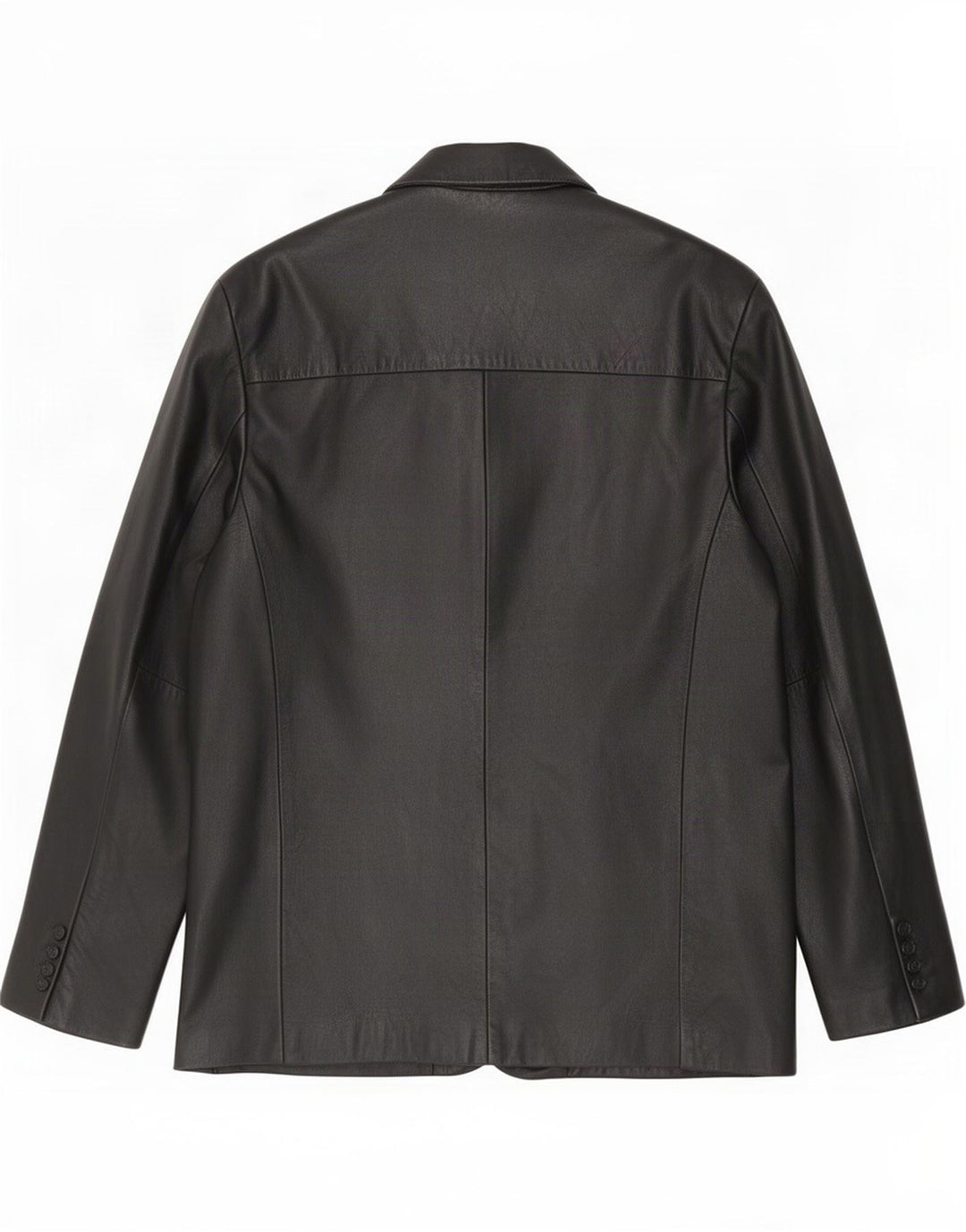 MDK Giacca blazer in pelle da uomo a 3 bottoni UK 38 Medium Nero