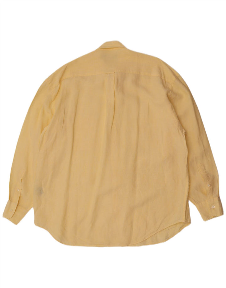Camicia da uomo Nautica XL lino giallo
