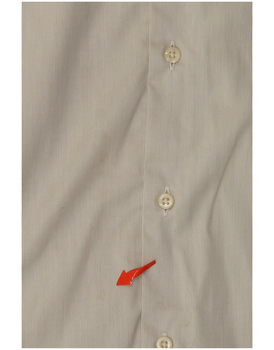 Camicia da uomo HUGO BOSS taglia 43 17 XL gessato bianco sporco