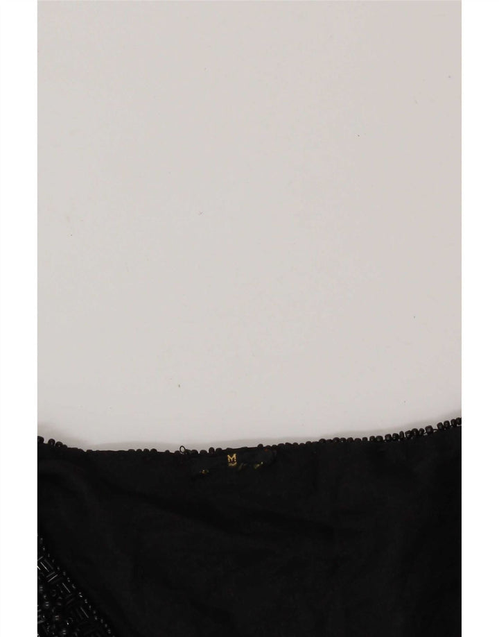 Gilet vintage da donna UK 14 medio nero
