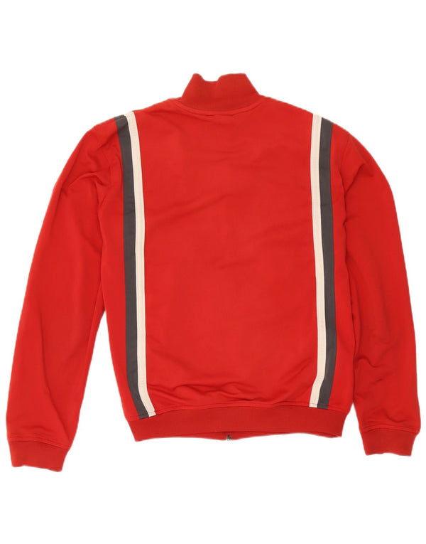 Giacca da tuta da uomo Nike UK 38/40 Poliestere color block rosso medio
