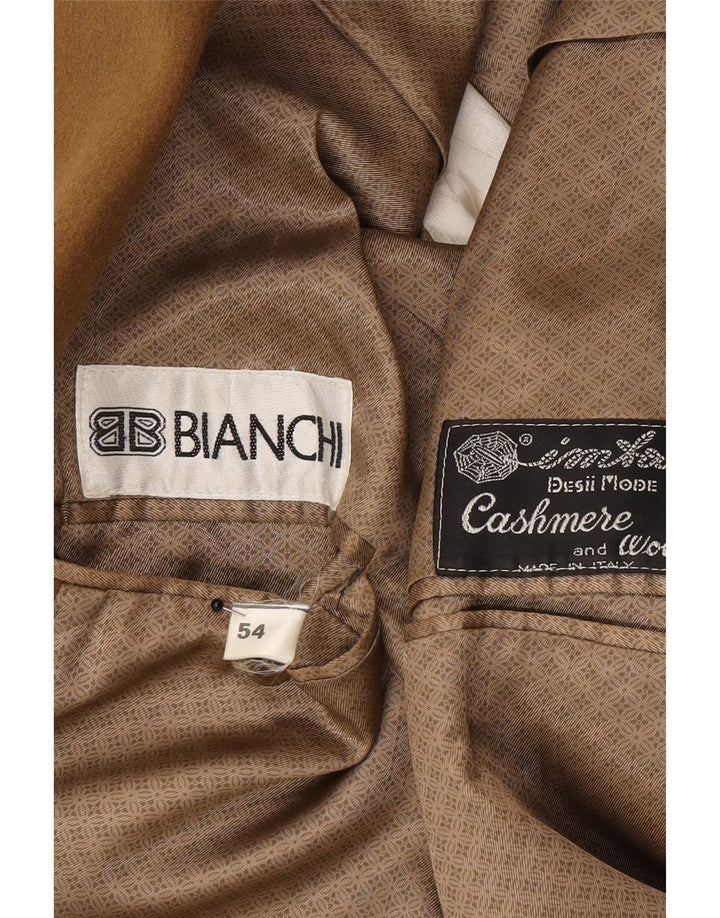 Giacca Blazer da Uomo a 2 Bottoni Bianchi IT 54 2XL Marrone Cashmere