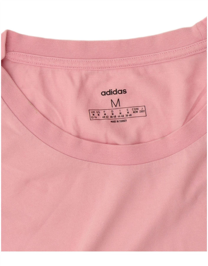 T-shirt Adidas da donna Top UK 12/14 rosa medio