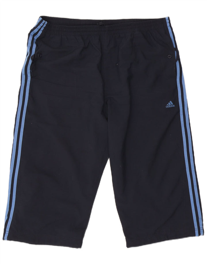 Pantaloncini sportivi da uomo Adidas Bermuda 2XL poliestere blu navy