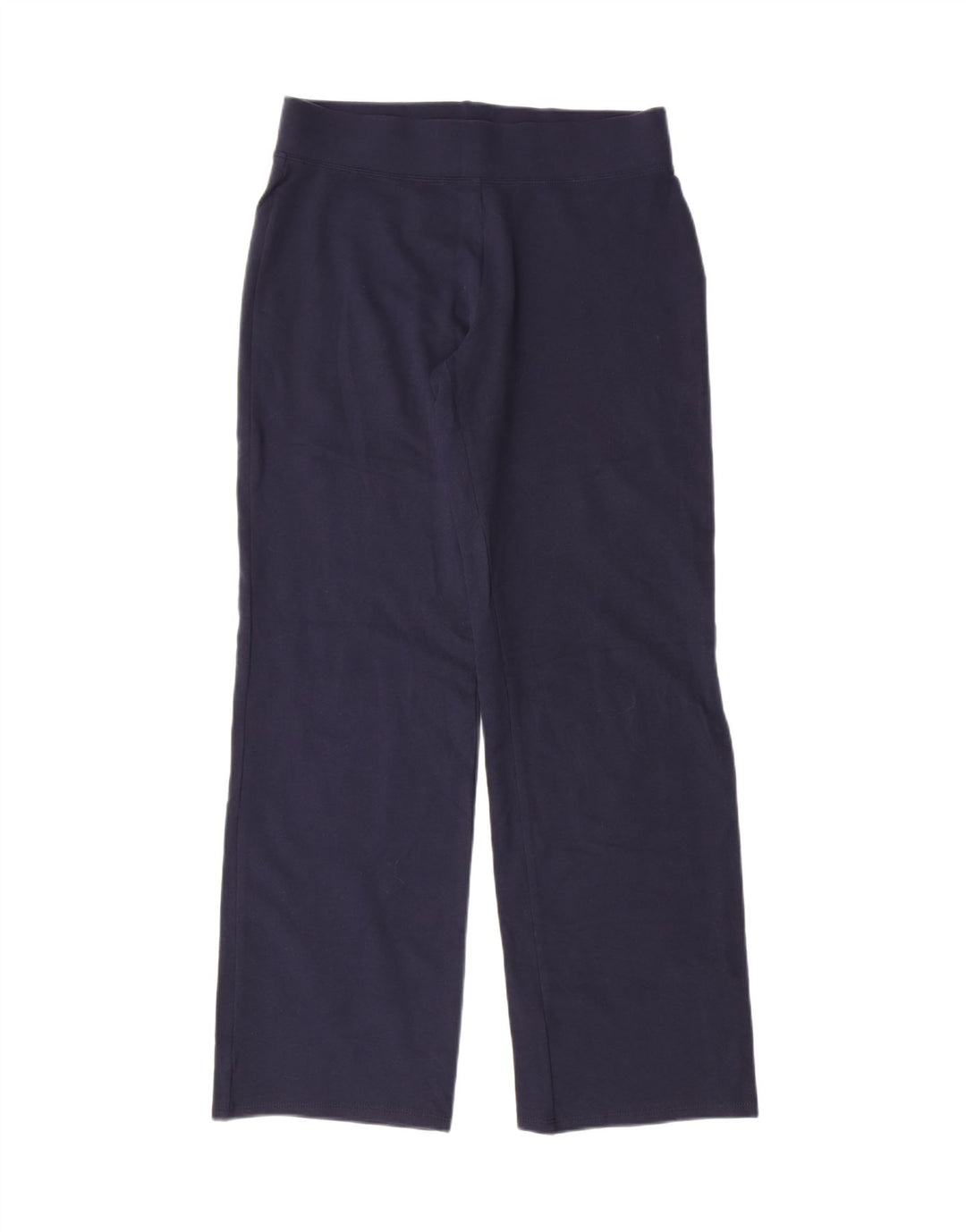 MARKS & SPENCER Womens Tracksuit Trousers UK 10 Small  Navy Blue Cotton Vintage Marks & Spencer and Second-Hand Marks & Spencer from Messina Hembry 