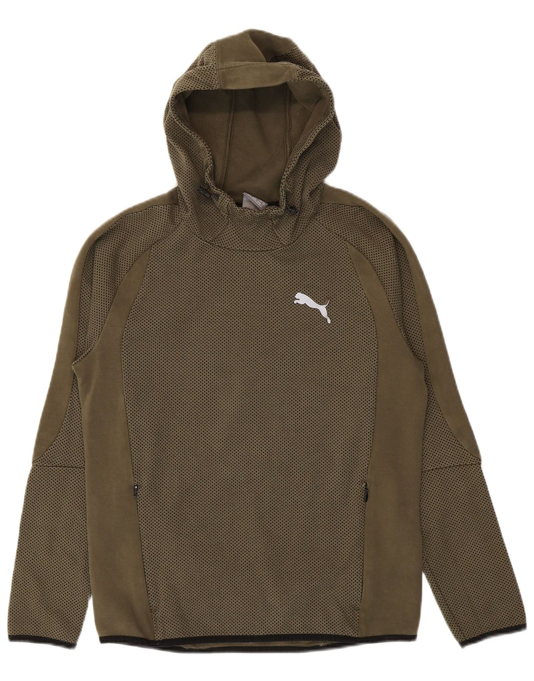 Maglia con cappuccio Nike da uomo piccola color kaki