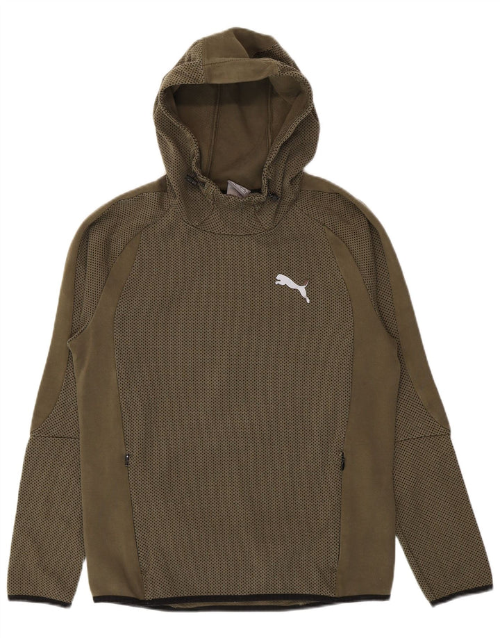 Maglia con cappuccio Nike da uomo piccola color kaki