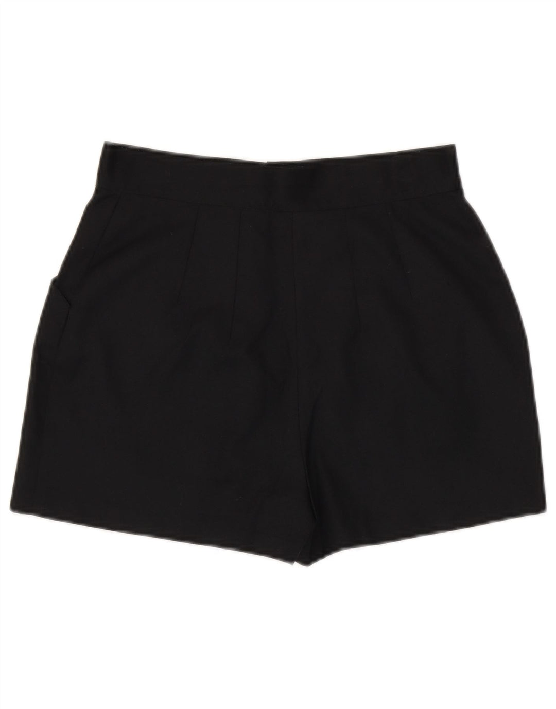 Pantaloncini casual vintage da donna medi W28 poliestere nero