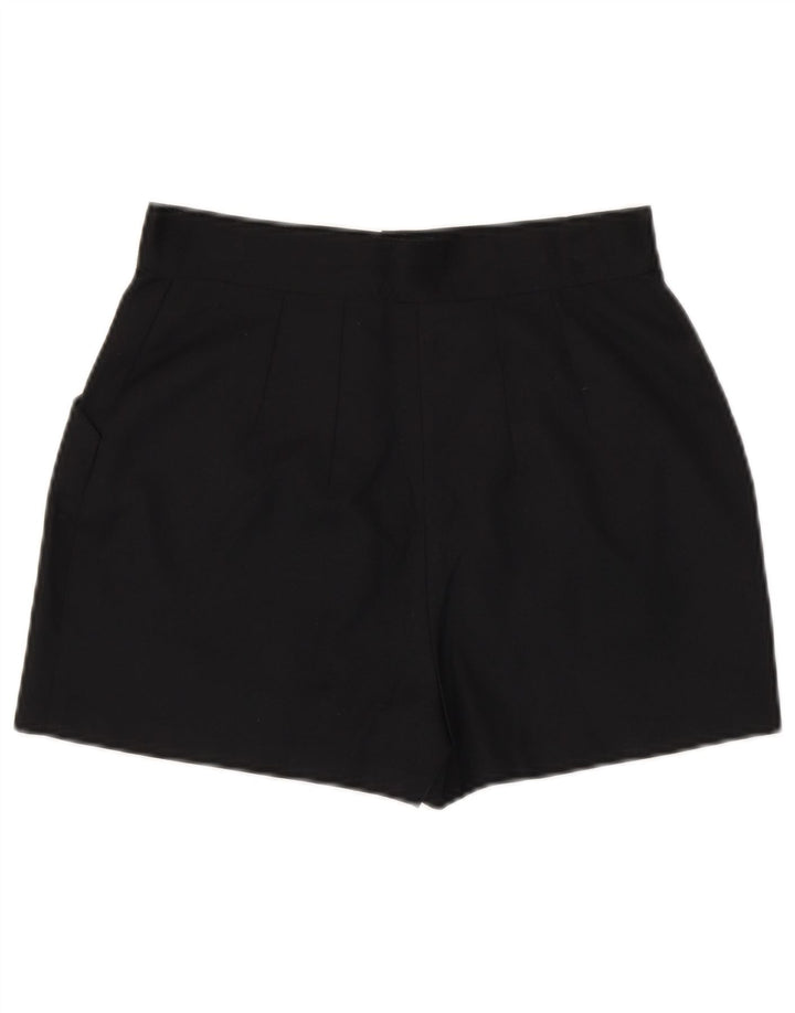 Pantaloncini casual vintage da donna medi W28 poliestere nero