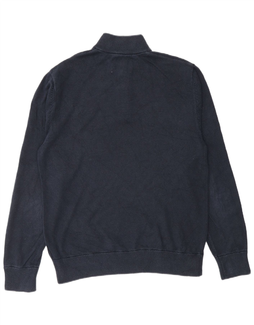Maglione da uomo con collo con zip Jack Wills, grande cotone blu navy