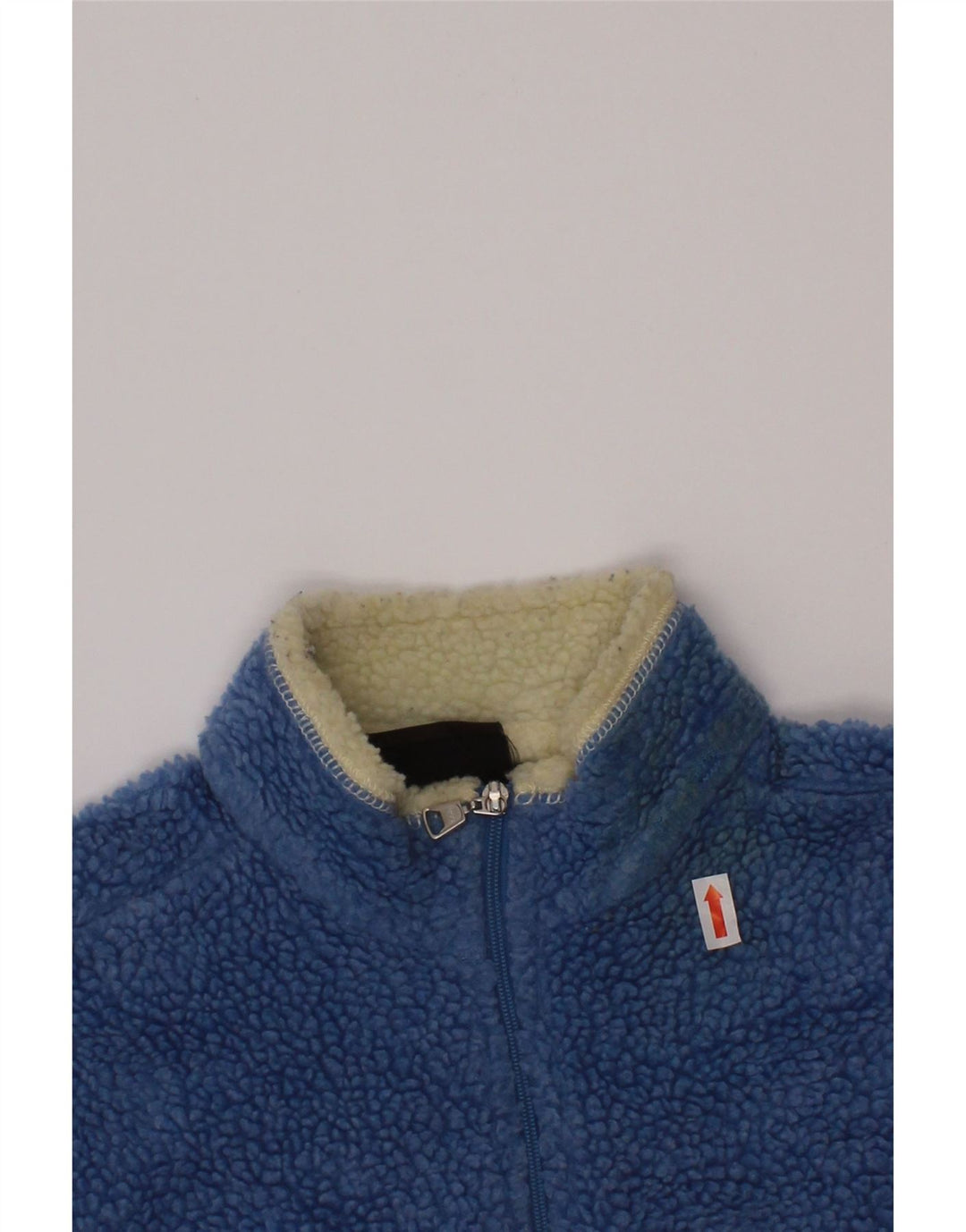 Maglione in pile con collo con zip grafico per ragazzi NAPAPIJRI 3-4 anni in poliestere blu