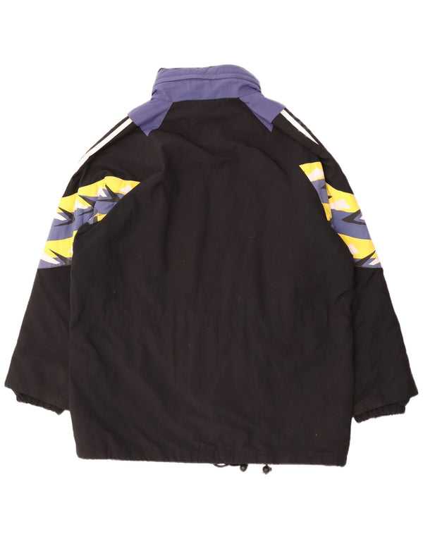 Adidas Mens Graphic Windbreaker Jacket UK 44/46 Large Black Colourblock