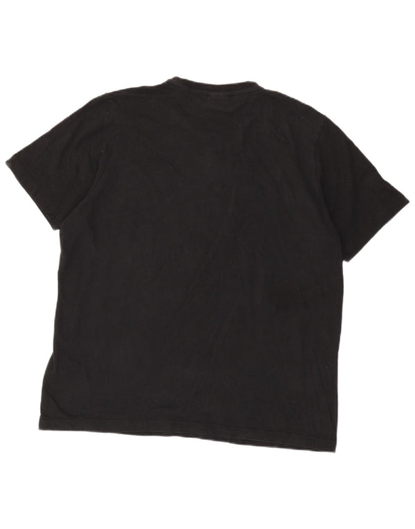 T-shirt da uomo Ellesse Top grande in cotone nero