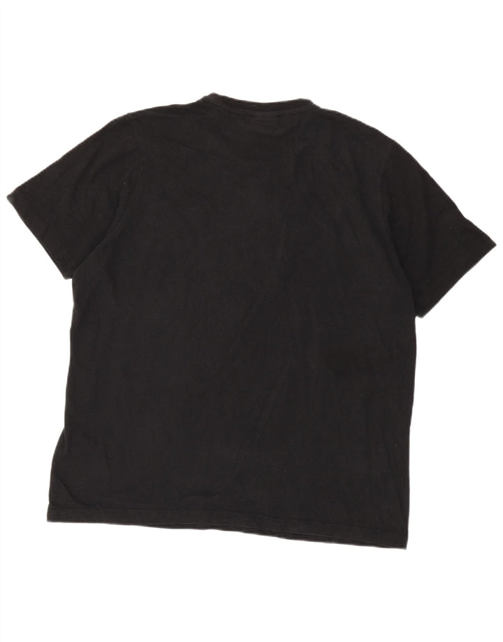 T-shirt da uomo Ellesse Top grande in cotone nero