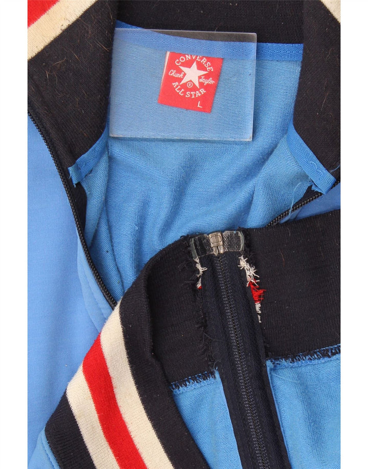 Giacca da ginnastica da uomo con grafica Converse Large Blue Colourblock
