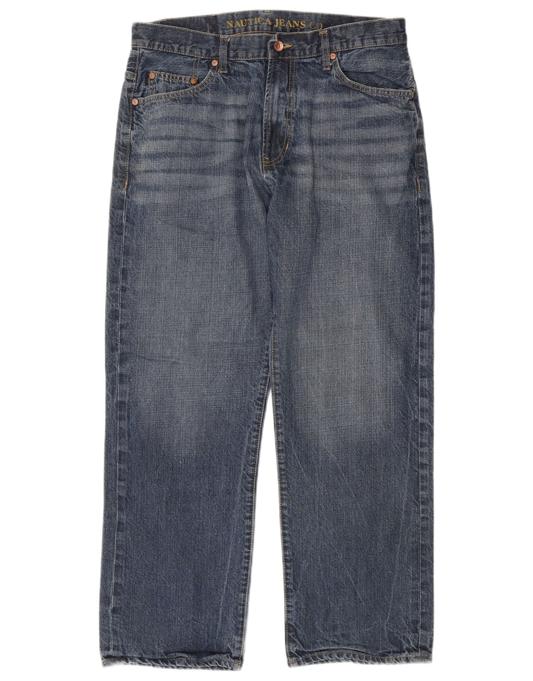Jeans dritti da uomo Nautica W34 L30 cotone blu