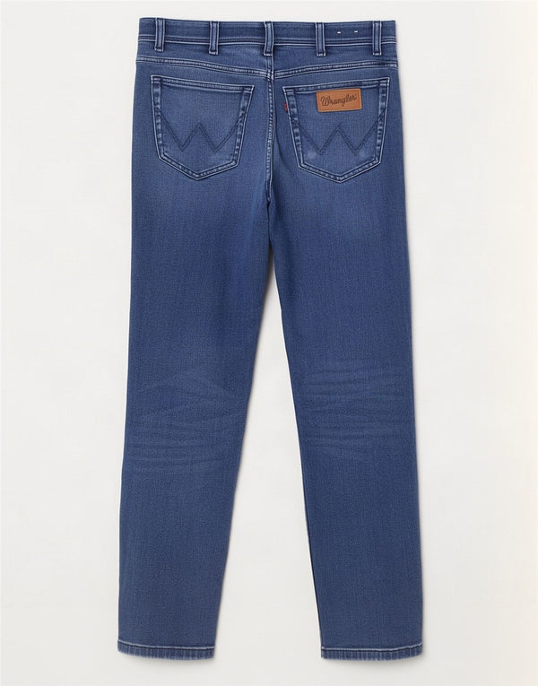 Jeans Wrangler Texas Slim da uomo W32 L30 in cotone blu