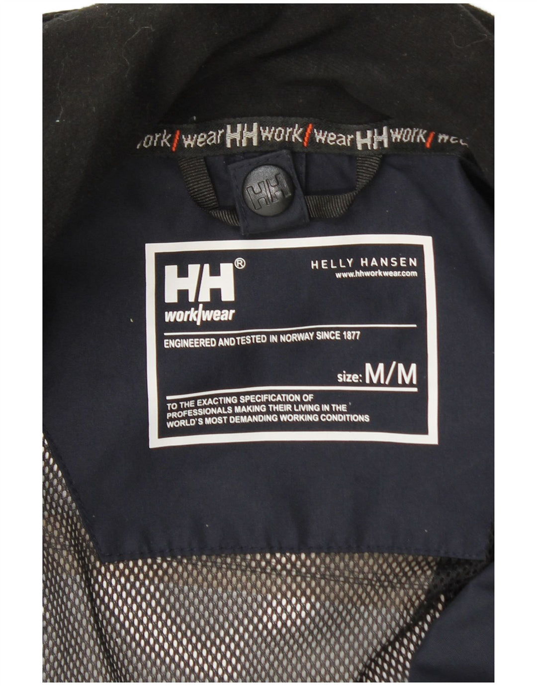 Giacca antipioggia con cappuccio da uomo Helly Hansen UK 38 medio blu navy
