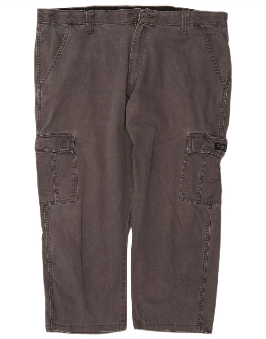 Pantaloni corti cargo dritti da uomo WRANGLER W40 L25 cotone grigio