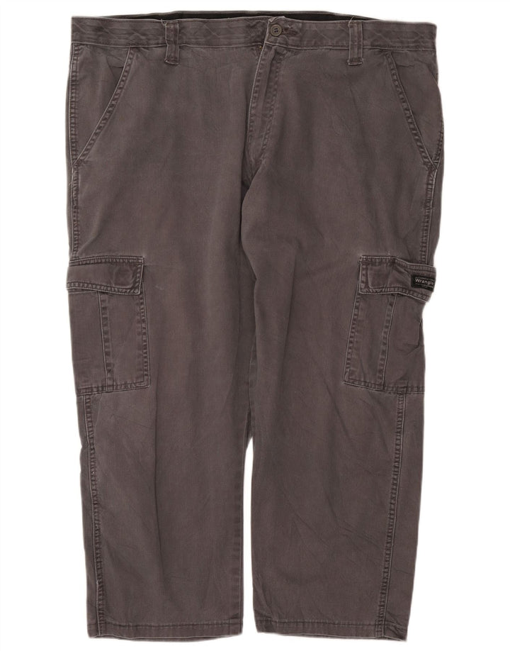 Pantaloni corti cargo dritti da uomo WRANGLER W40 L25 cotone grigio