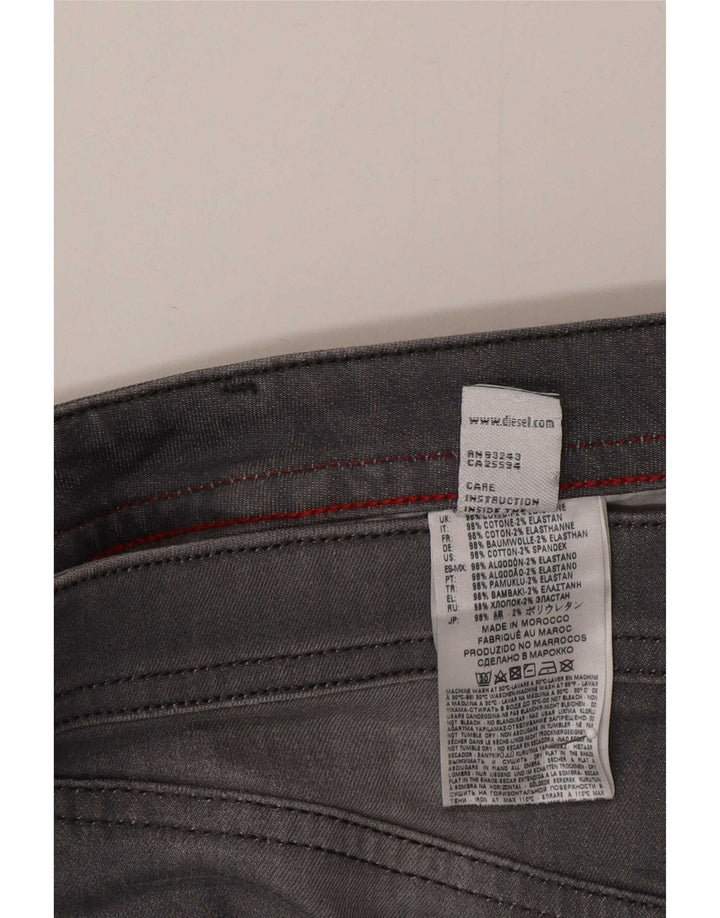 Jeans dritti da uomo Diesel W30 L30 cotone grigio