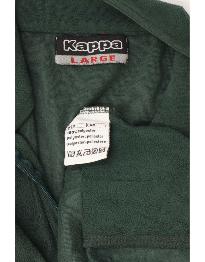 Giacca in pile da uomo Kappa UK 40 Large Verde Poliestere