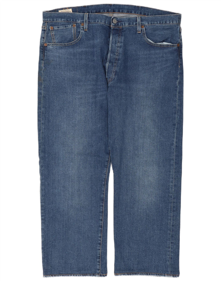 Levi's Uomo 501 Jeans dritti tagliati W38 L25 Cotone Blu