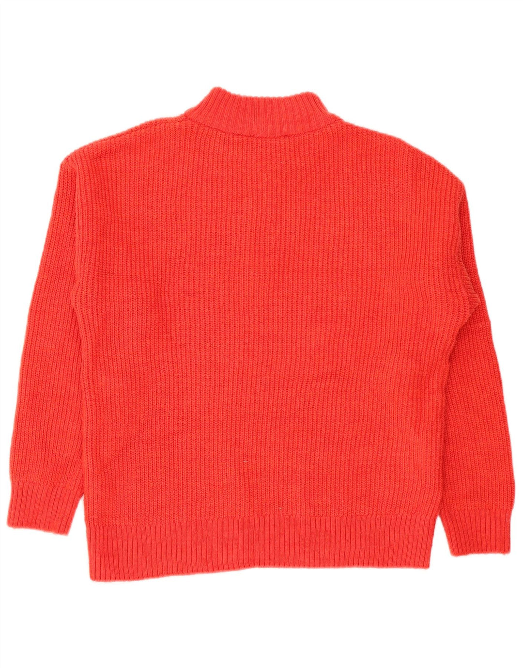 Maglione da donna Marks & Spencer con vestibilità comoda e collo con zip, UK 12, rosso medio