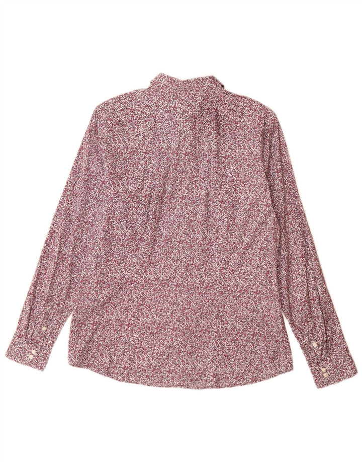Camicia elasticizzata da donna Eddie Bauer UK 14 Grande cotone floreale multicolore
