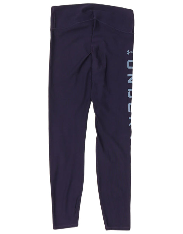 Leggings grafici da donna Under Armour Heat Gear UK 12 medio blu navy