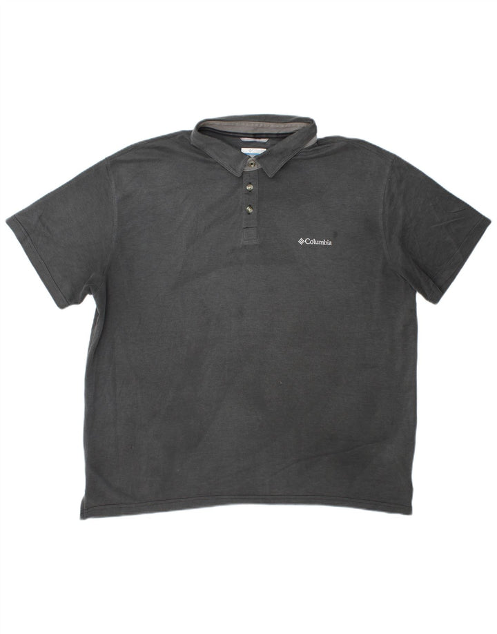 Polo Columbia da uomo 2XL in modal grigio