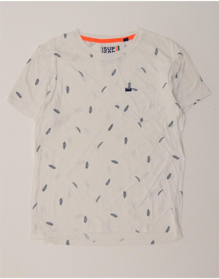 T-shirt grafica da uomo SUPERDRY Top grande bianca