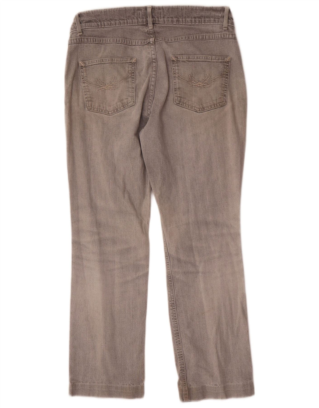 Jeans dritti da donna Marks & Spencer UK 12 medio W30 L26 cotone grigio