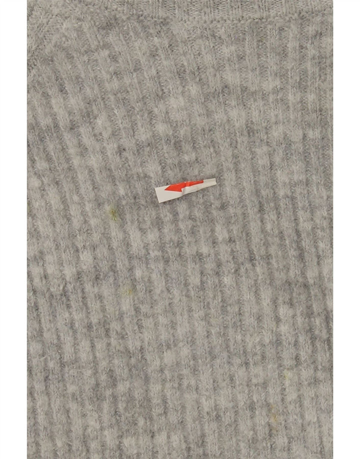Maglione maglione a collo alto da donna Marks & Spencer UK 14 Acrilico grigio medio