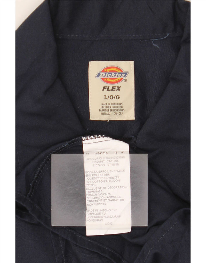 DICKIES Camicia da uomo Large in poliestere blu navy