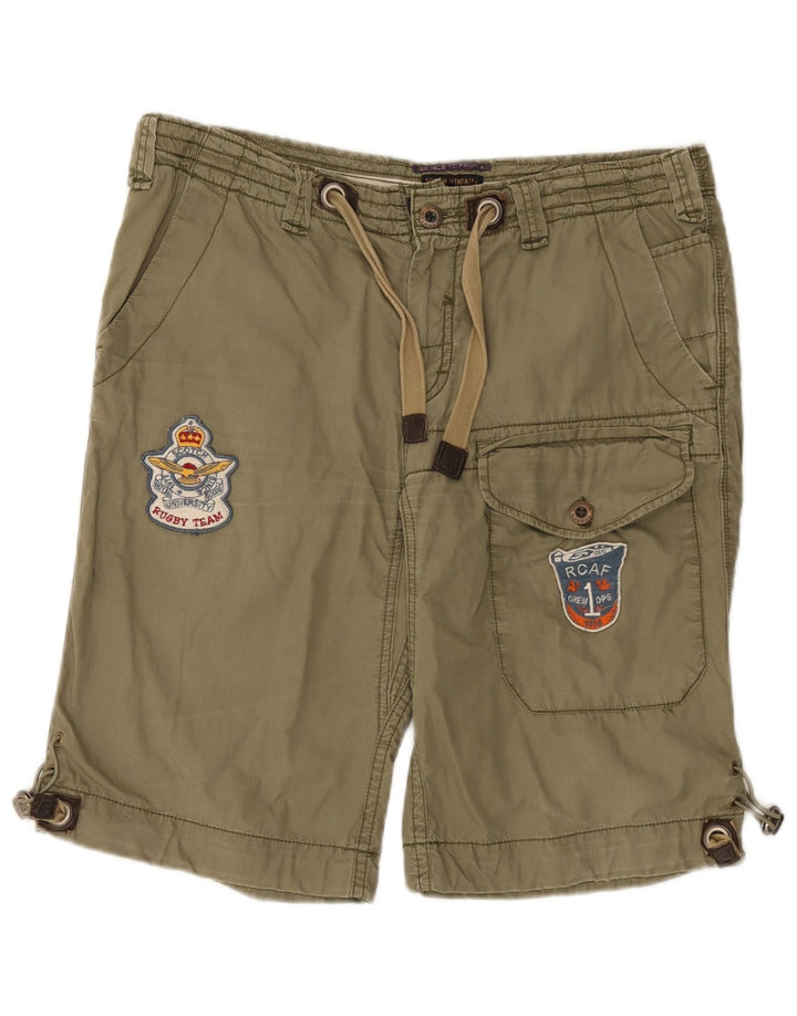 Pantaloncini cargo grafici da uomo Scotch & Soda W33 cotone kaki medio