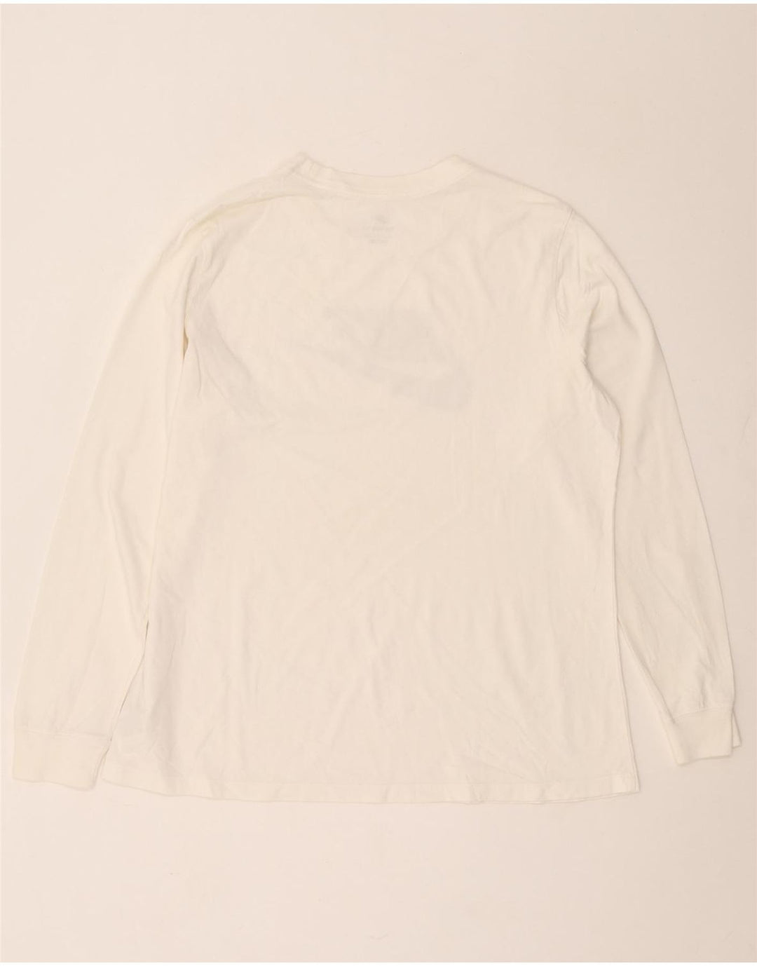Nike Maglietta grafica da uomo a maniche lunghe XL in cotone bianco