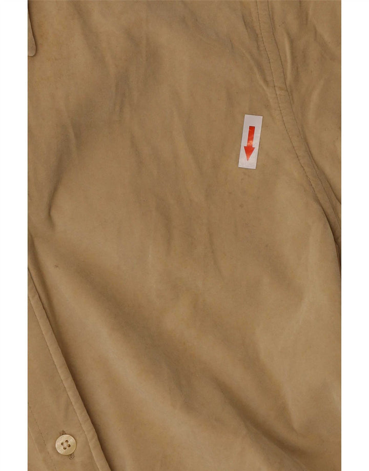 Camicia da uomo Calvin Klein Jeans grande in viscosa beige