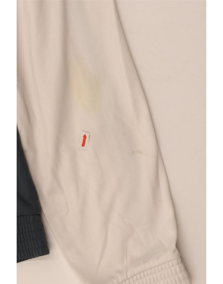 CHAMPION Womens Tracksuit Top Jacket UK 14 Medium White Colourblock