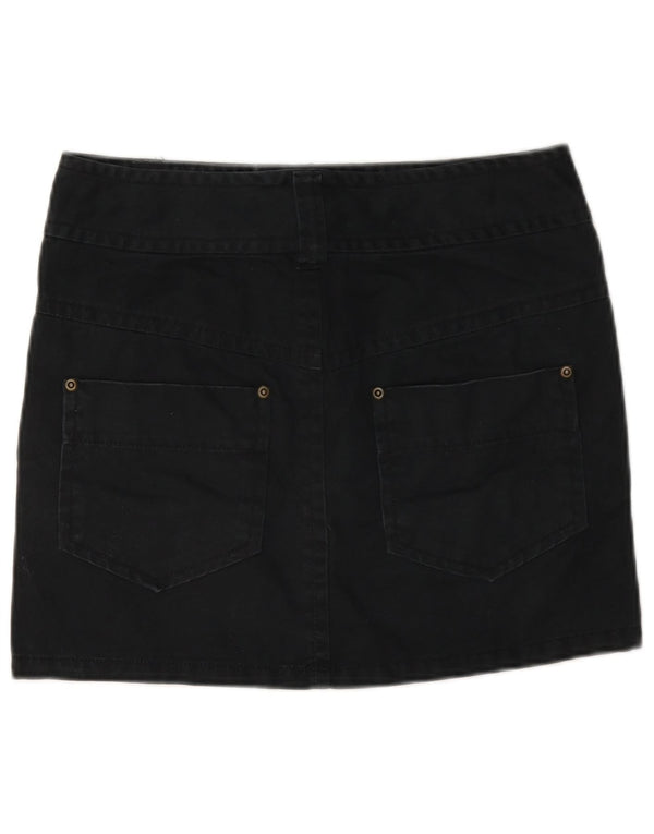 Gonna mini cargo da donna Benetton W28 blu navy medio