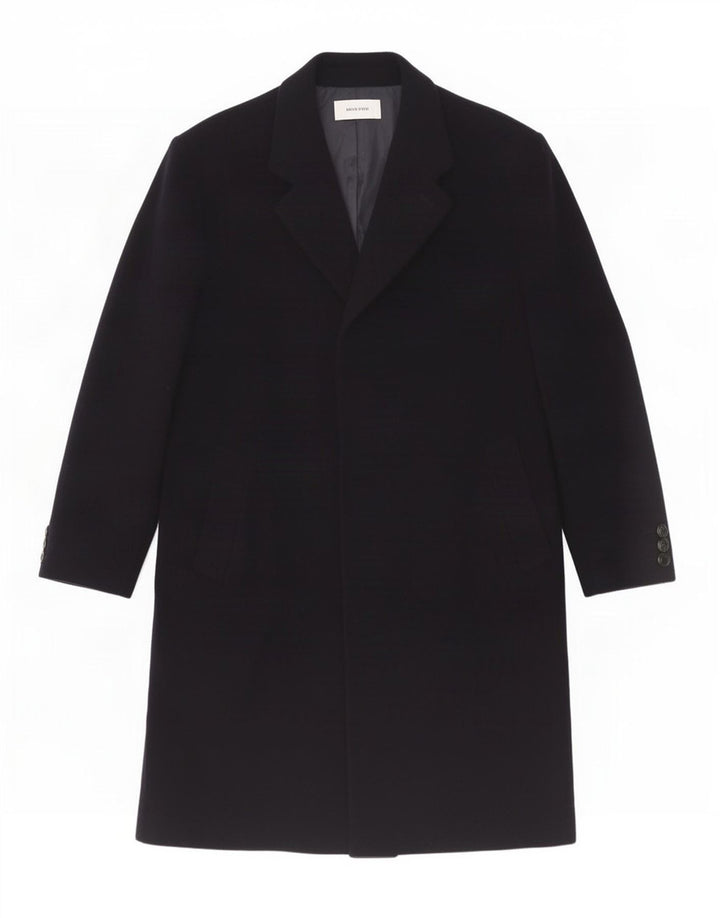 Cappotto da uomo Jon Braye UK 42 XL Lana blu navy
