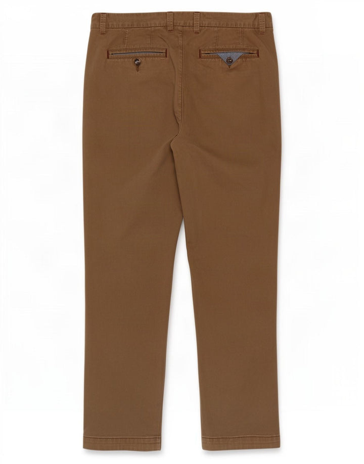 Pantaloni chino slim da uomo Ted Baker W36 L30 cotone beige