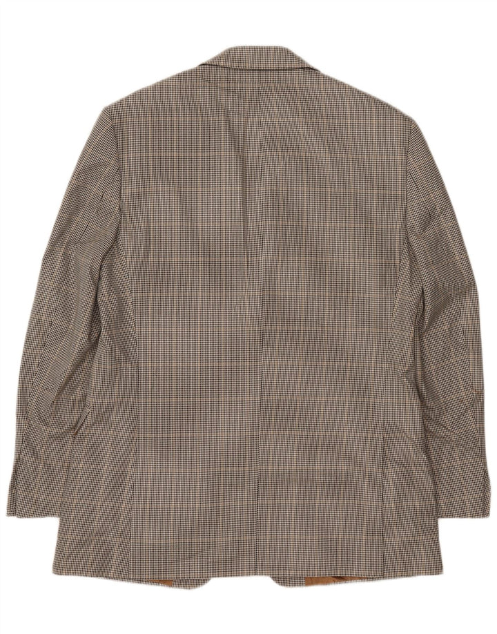 Giacca blazer a 2 bottoni da uomo Marks & Spencer UK 40 pied de poule marrone medio