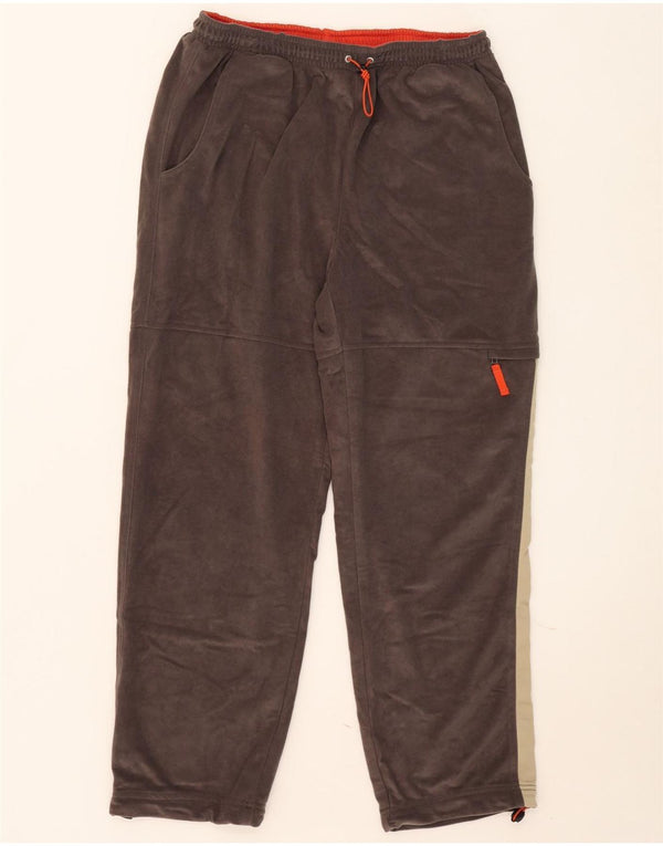 Pantaloni da tuta in velluto da uomo Lotto UK 42/44 XL Blocco colore marrone