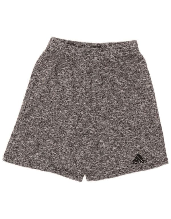 Pantaloncini sportivi Adidas da donna UK 14/16 Grande cotone chiazzato grigio