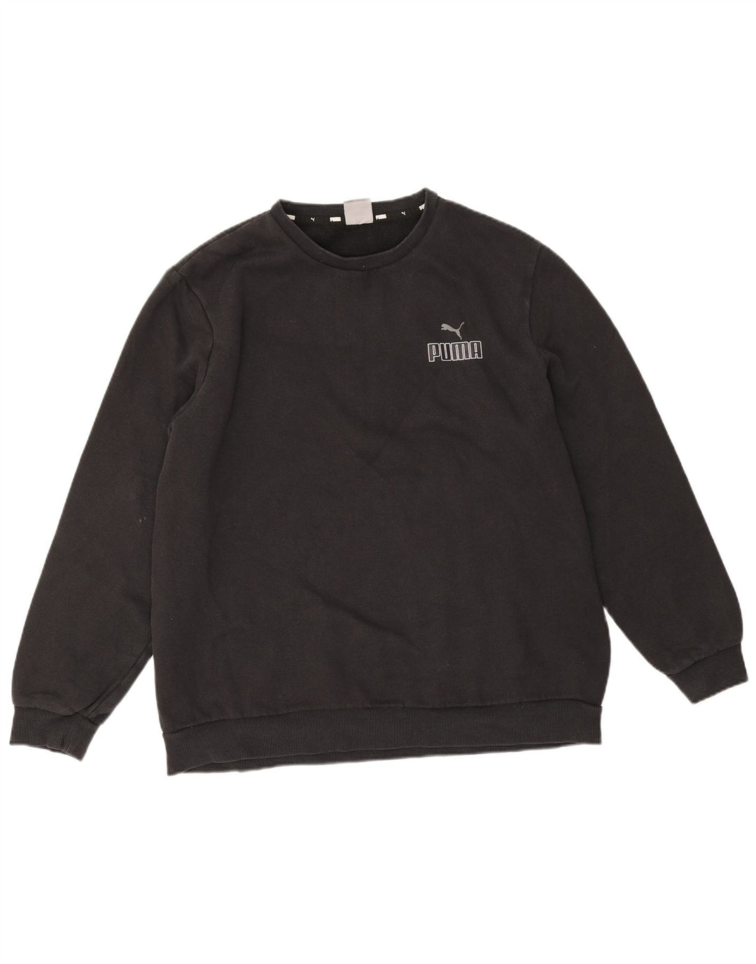 Felpa da uomo Puma Jumper XL in cotone nero