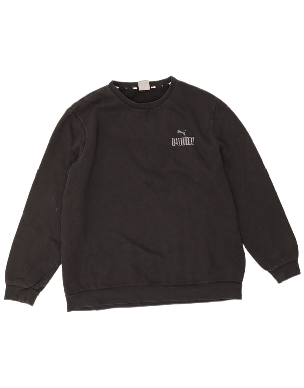 Felpa da uomo Puma Jumper XL in cotone nero