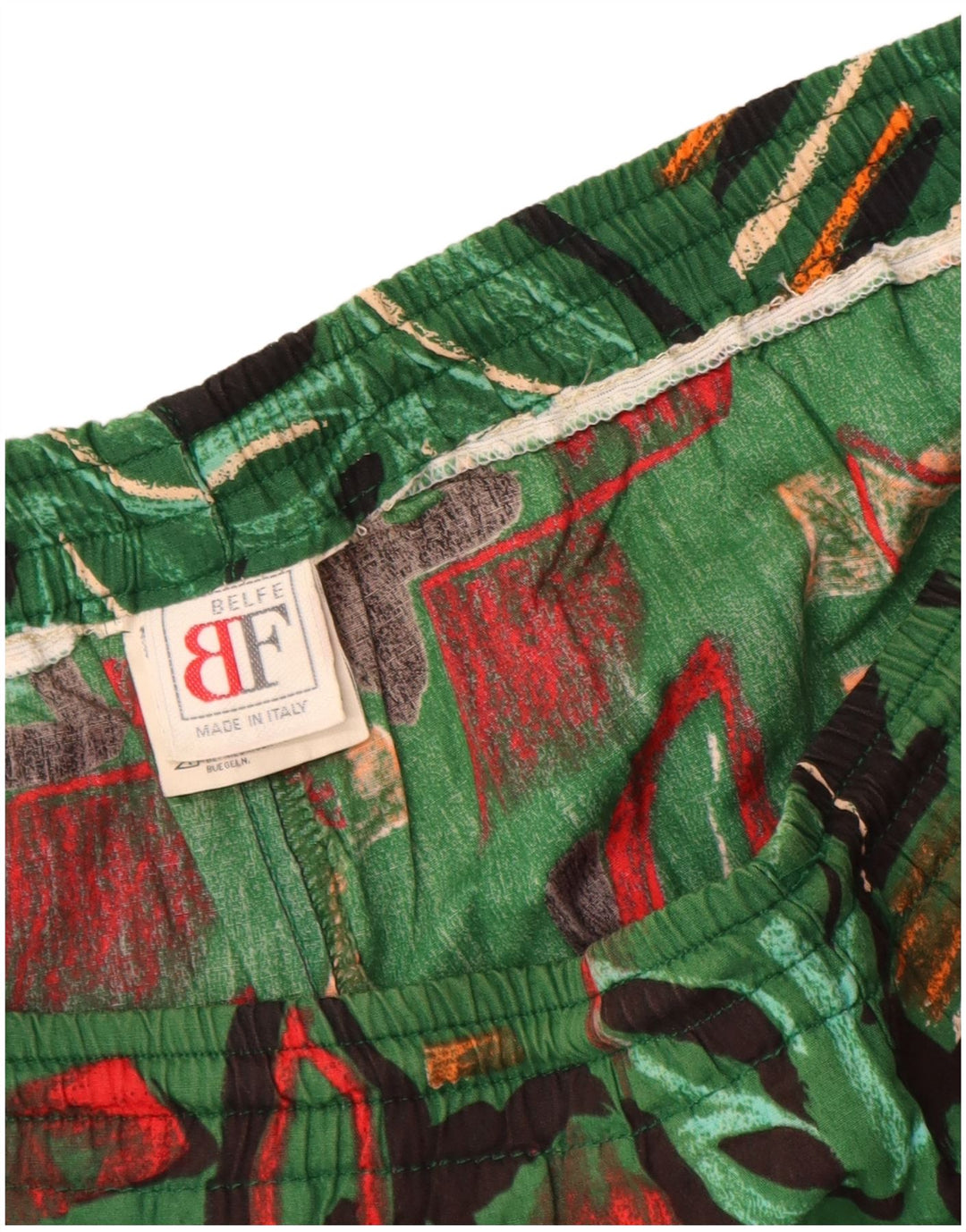 Pantaloncini da uomo Belfe IT 46 Small W30 Verde floreale
